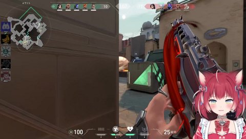 ヤマとイチャイチャするカルビ