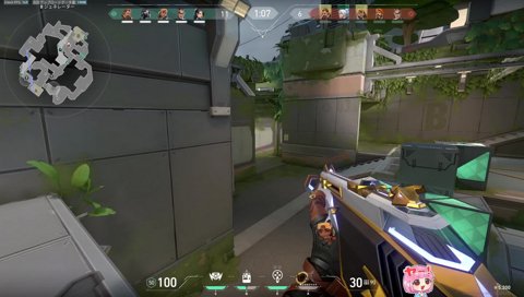 しゃかりんを撃ち落とすあかりん