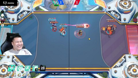 満面の笑顔（椅子燃えてます）