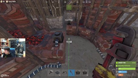 施工中のサーターアンダギー大攻勢（ありけん＆らむち）