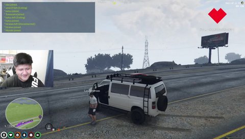 らっしゃーのために体を張るローレン