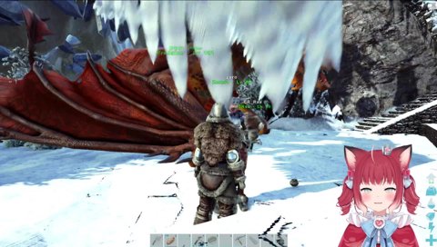 翼に張り付いて大パニック