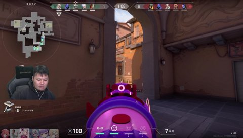 一瞬完全にフリーズするシーン