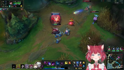 強襲するラプ様から仲間を救うかるび選手