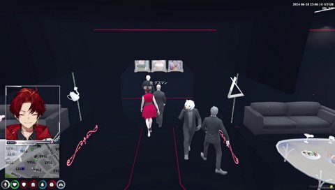 並んでいるヴァンさんを見て吹き出すツルギ