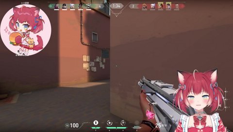 壁抜きフリックヘッショを見せるかるび