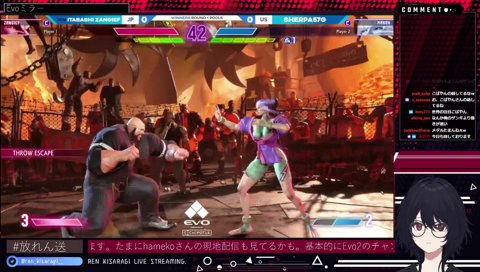 画面越しにザンギSA3を喰らうれんくん