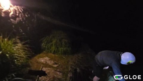 デカい二人の混浴