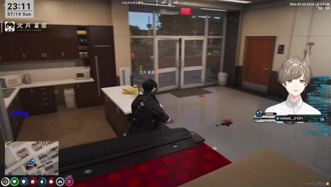 黒側から武器商人無馬、白側から元特殊部隊夏苗