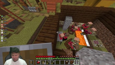 村人を圧死させ笑う悪魔ざー