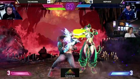 ヘッドセットを置く立ち川