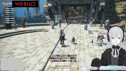 会議中に城陽せんべいを食べる猫麦とろろ