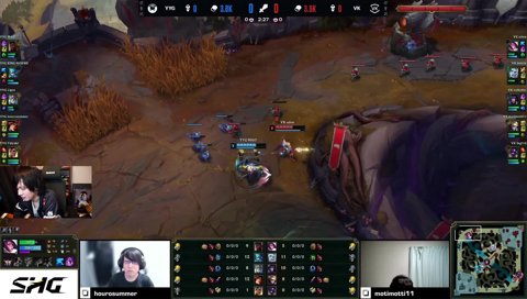 お母さん特等席でLJL観戦中