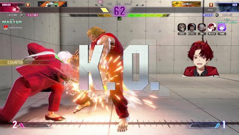 かるびに圧倒されるツルギ