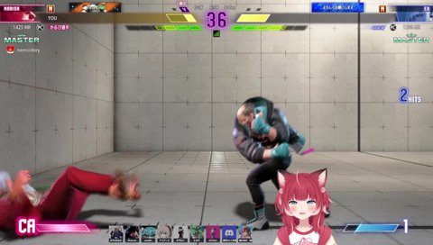 リーサルがコンボを置いていくかるび選手のマリーザ