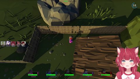 【かるび・ねこたつ・ラプ様の鳴き声】　「見つけただよ」　う”ー！　「いやー！　止めろ！」「逃げんなよ　いぇーい」　ロー！ロー！　やったー！　ギャー！