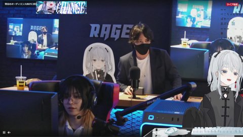 イベント中に来た猫麦CM