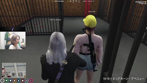 厳つい顔のあかりん