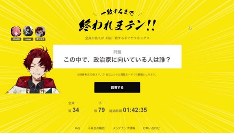 Q.この中で政治家に向いてる人は？