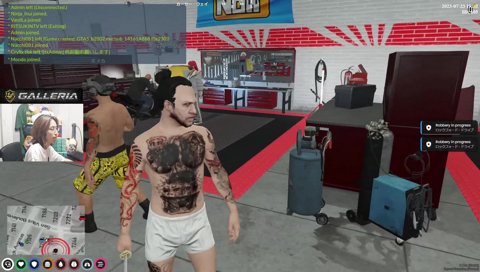 胸毛みたいなタトゥー