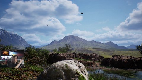 空に憧れる釈迦(石)