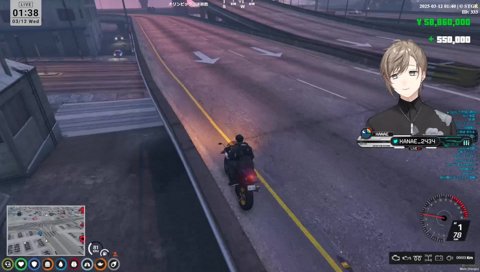 かっこいいバイク登場シーン