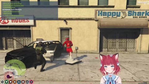 【ラプ様の運転（リアルで自動車学校中退）　2023/07/23】　「ラプ様運転します？」「任せろ　軽くドライブでも洒落込みますか…　まずーい！」　「降りて！降りて！先輩運転したら死人が出ますよ」