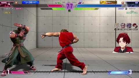 シュート直伝の舐めプを披露するツルギ