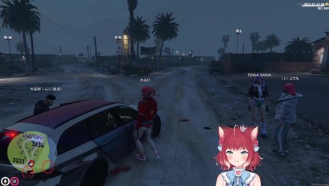 【ホロライブとの出会い　常闇トワ（ブリブリ刑事）　2023/07/21】　「かるびちゃんケツ出すぎじゃない？」　いいでしょ？ブリブリ ブリブリ　「臭い臭い」