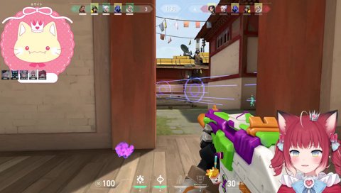 【カバーどころか敵のスパイ　2023/11/20】　カバーするぞ！　（リコンに写って同じ場所に避難するかるび）　「ちょっと待って！」　わー　すみませんｗ