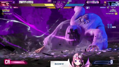 ラッシュが最速から2F遅かった（パリィしてる時間が長い）のでジャンプが間に合いませんでした。1F遅れまでならジャンプできます。