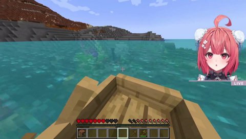 らむちに船を降ろされるあかり