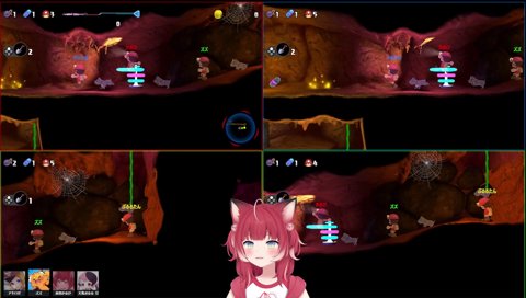 【ボンバーマンするスペランカー達】　アキロゼ「ここ掘れワンワンできるよコレ」（爆弾設置）　掘る！どうやって掘る？（爆弾設置）　　ズズ「おいおい！ダブルボム！　ボンバーマンやってんちゃう」