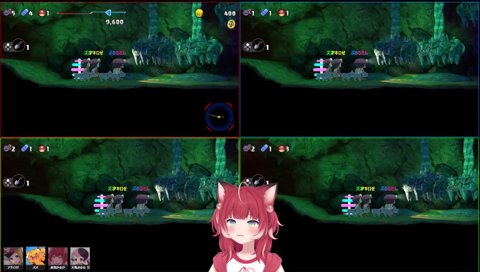 【１人ずつ成功(1)　赤〇　黄×】　（即詰め赤　少し遅れて黄）　ズズ（裏声）「嘘でしょ！かるび良くいけるね！」（黄　死亡）　ズズ「アキロゼそんっ！　アッ、アキちゃん！」