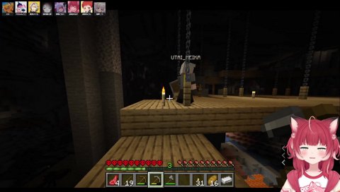 【かるびの鳴き声（何処からか弓）】　「行け！行け！やれ！やれ！　撤収！　バック！バック！」　(バシュ！)　イィィィィ！！　ヤバい　ドコからか打ってきてる！　「射線きって　移動するよ」