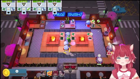 【狭い通り道で衝突ぷるる（黄緑キャラ）】　ズズ「ぷるる！　ぷるる邪魔！　…　何にもせずに一周しないで　　何にもせずに一周グルッて止めて」