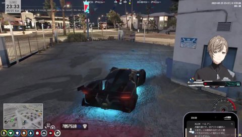 ALLINのスーツを身に纏いボスの車に乗って旧アジトに向かうなしま