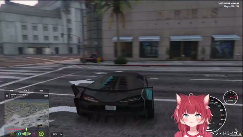 【ゆふなvs叶のカーチェイス(2)　本人はハイド成功】　叶「乗り捨てやがった　コレ乗って帰ろう　　運転できる？　見ようか…　エンジンが大破してんだコレ　（本人に）伝えてあげるしかないね」