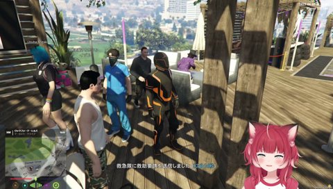 餓死したかるびを見下しながらメシを食べるツルギ