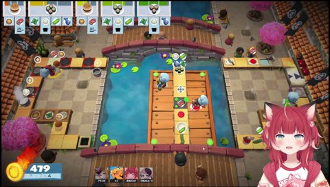 【ぷるるをフォローするズズ】　ズズ「ぷっ…ぷっ…ぷっ…！　ぷるる上！」　　アキロゼ　こっち！　（ぷるる　中央島を動かされて落水）　　ズズ「確信犯です！　…　ぷるる、ボーッとしてないで！　切って、ぷるる