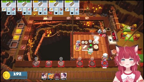 【ぷるるの指示(2)】　ぷるる「焼きます　その間にお皿を…　そしてトルティーヤを貰いましょう　　あ！あ！焼きもんが！」　／　ズズ「ぷるるさん　皿が無いです」「じゃあ終わりやね」