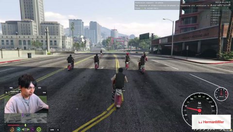 警察と揉めるデッドスカルズ