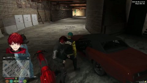 人のバイクを盗み現場到着