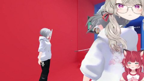 【おそらく全員に向けての注意事項】　けんき「まず２人とも絶対に動かないようにお願い　　窓に近づくと声がグチャグチャになって観戦席の人が聞きづらいのよ」