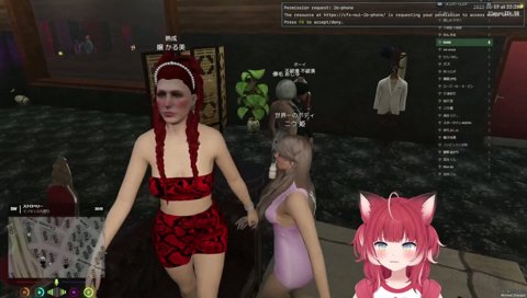 ニウ姫に煽られるかるび姫