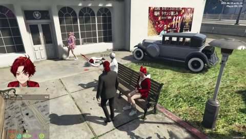 エモートでローレンを煽るりりむとツルギ