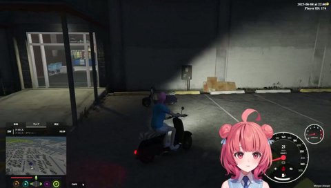 スーパーに緊張するあかりん