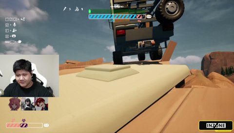 落下するキャンピングカー、ポーー