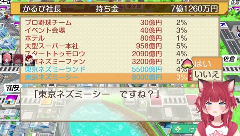 25-07【カオスの始まり　ネズミーシー乗っ取り】　ツルギ「うそだろぉぉぉ！　－8000億！？　取り返さないと！」　　･･･ちょっと喜んでない？ｗ　　やっと解放された感じみたいになってｗ