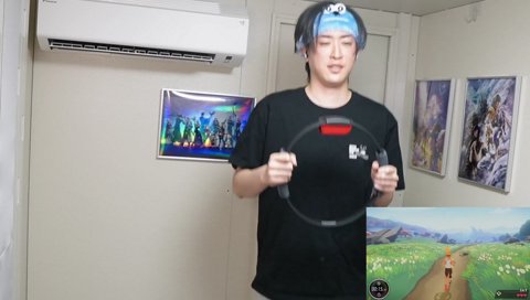 回転リングコン押し込み